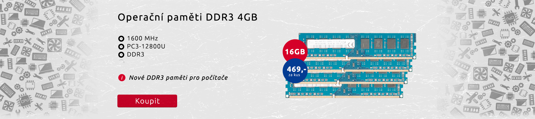 DDR3 paměti pro počítače
