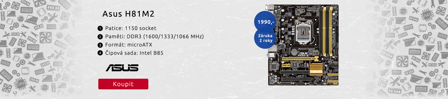Základní deska Asus B85M-E
